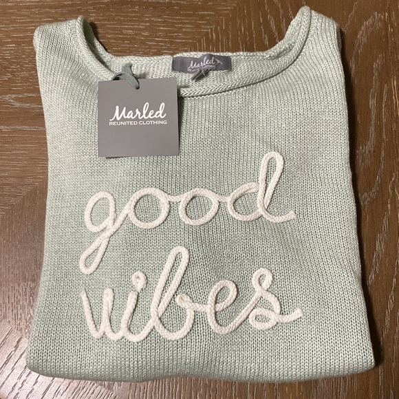 MARLED Good Vibes Knit Long Sleeve Oversized Sweater (Size M) - Picture 9 of 16